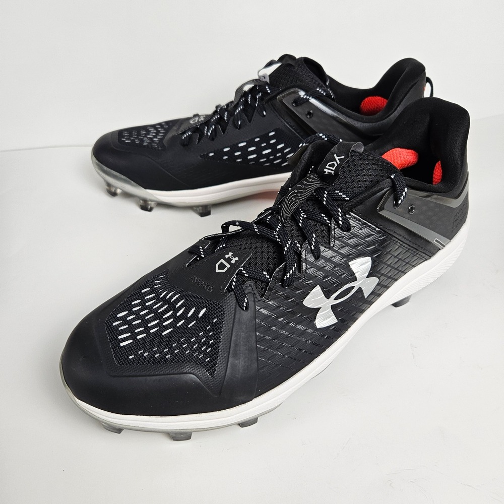 Under Armour Yard MT TPU Molded Baseball Cleats Black Men's Size 16